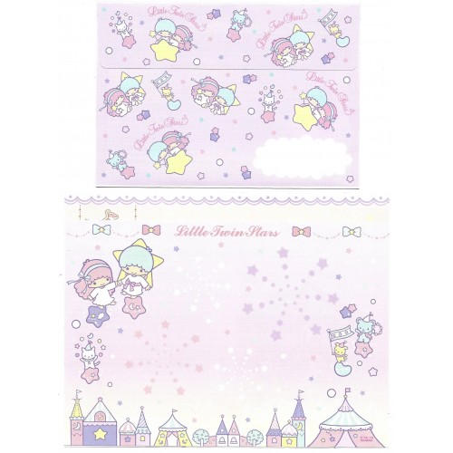 Ano 2016. Conjunto de Papel de Carta Little Twin Stars EPark Sanrio