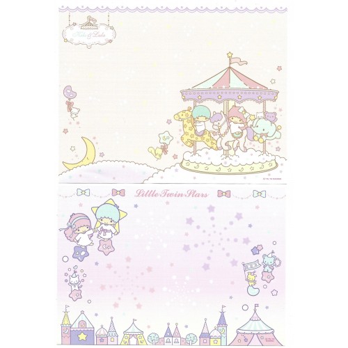 Ano 2016. Conjunto de Papel de Carta Little Twin Stars EPark Sanrio