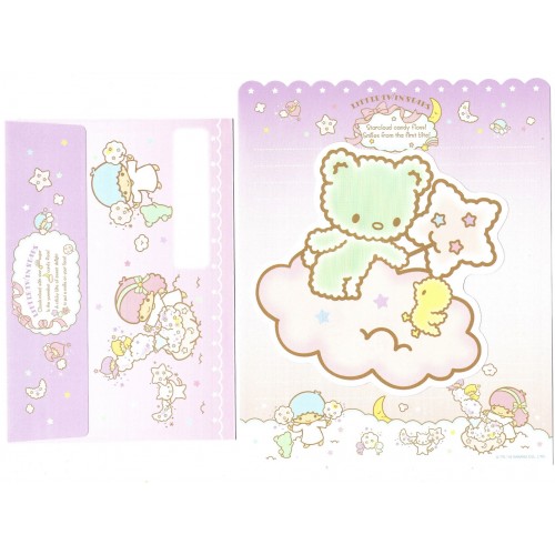 Ano 2013. Kit 2 Conjuntos de Papel de Carta Little Twin Stars Sanrio