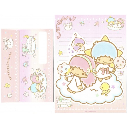 Ano 2013. Kit 2 Conjuntos de Papel de Carta Little Twin Stars Sanrio