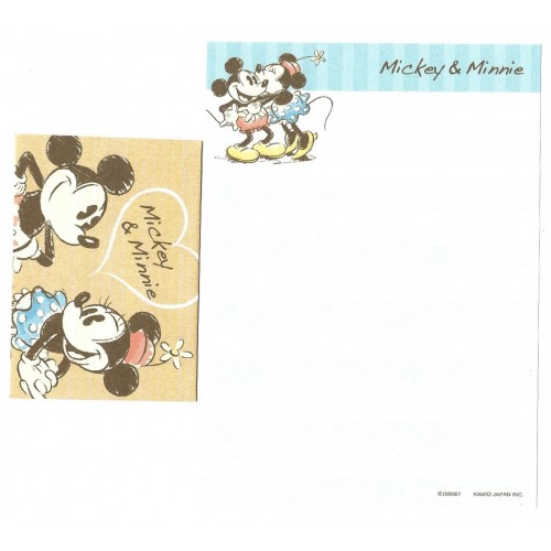 Kit 2 Conjuntos de Mini-Papel de Carta Mickey & Minnie CRS Disney