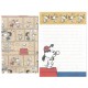 Kit 2 Conjuntos de Mini-Papel de Carta SNOOPY Delfino CAZ