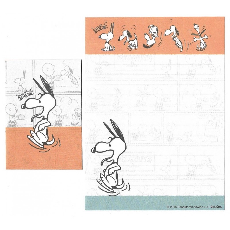 Kit 2 Conjuntos de Mini-Papel de Carta SNOOPY Delfino CLA