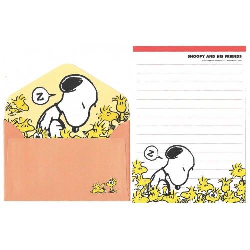 Kit 2 Conjuntos de Mini-Papel de Carta SNOOPY & His Friends 2016