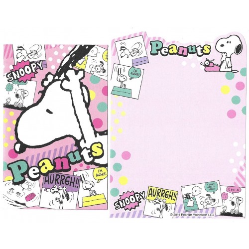 Kit 2 Conjuntos de Mini-Papel de Carta SNOOPY CVD & CRS