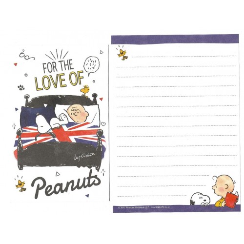 Kit 2 Conjuntos de Mini-Papel de Carta For the Love of PEANUTS