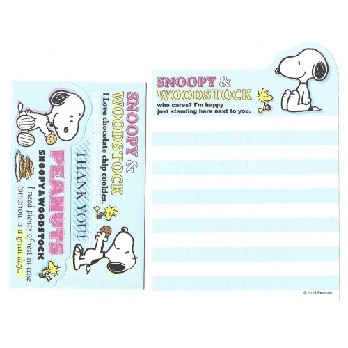 Conjunto de Mini-Papel de Carta SNOOPY & Woodstock CAZ Peanuts