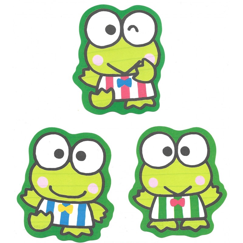 Ano 1989. Kit 3 Notas KEROPPI Vintage Sanrio