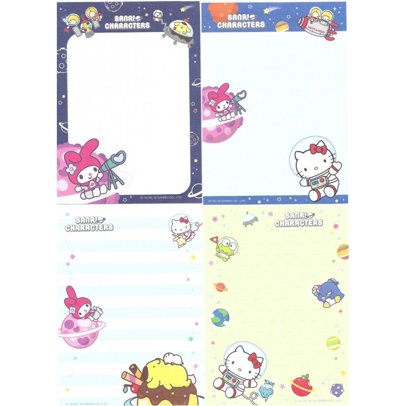 Ano 2016. Kit 4 Notas Sanrio Characters My Melody 55th Sanrio