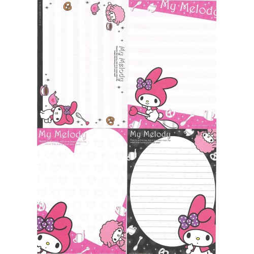 Ano 2010. Kit 4 Notas My Melody So Sweet Sanrio