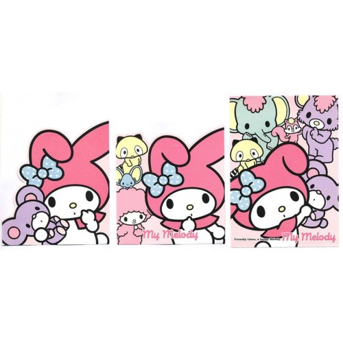 Ano 2011. Kit 3 Notas My Melody Friendly Times Sanrio