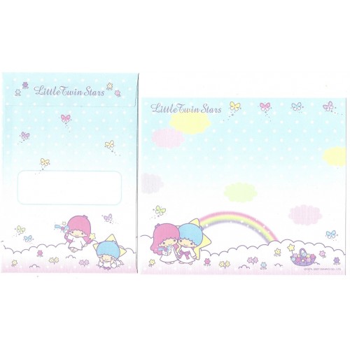 Ano 2007. Kit 4 Conjuntos Papel de Carta Little Twin Stars Sanrio