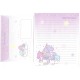 Ano 2007. Kit 4 Conjuntos Papel de Carta Little Twin Stars Sanrio