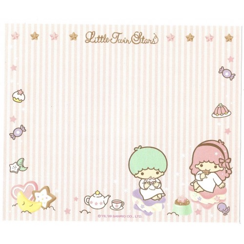 Ano 2009. Kit 4 Conjuntos Papel de Carta Little Twin Stars2 Sanrio