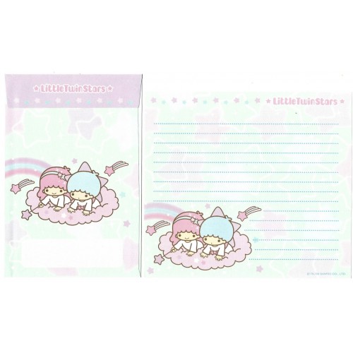 Ano 2009. Kit 4 Conjuntos Papel de Carta Little Twin Stars2 Sanrio