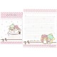 Ano 2009. Kit 4 Conjuntos Papel de Carta Little Twin Stars2 Sanrio