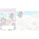 Ano 2008. Kit 4 Conjuntos Papel de Carta Little Twin Stars Sanrio