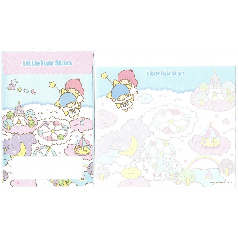 Ano 2008. Kit 4 Conjuntos Papel de Carta Little Twin Stars Sanrio
