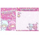 Ano 2012. Kit 4 Conjuntos de Papel de Carta Little Twin Stars Sparkles and Smiles Sanrio