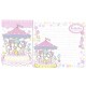 Ano 2014. Conjunto de Papel de Carta LTS Carroussel Sanrio