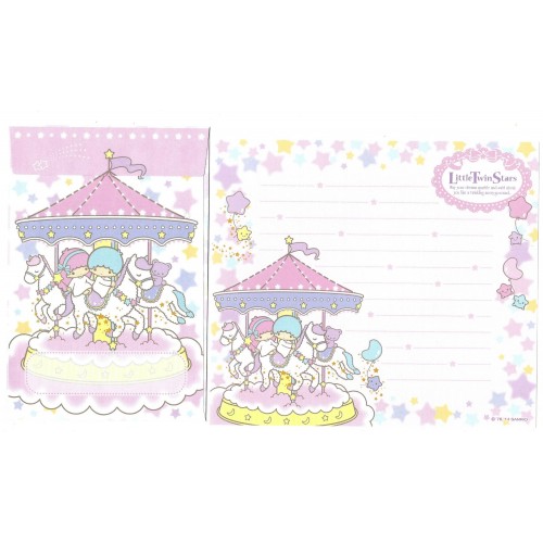 Ano 2014. Conjunto de Papel de Carta LTS Carroussel Sanrio