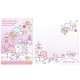 Ano 2013. Conjunto de Papel de Carta Little Twin Stars CRS4 Sanrio