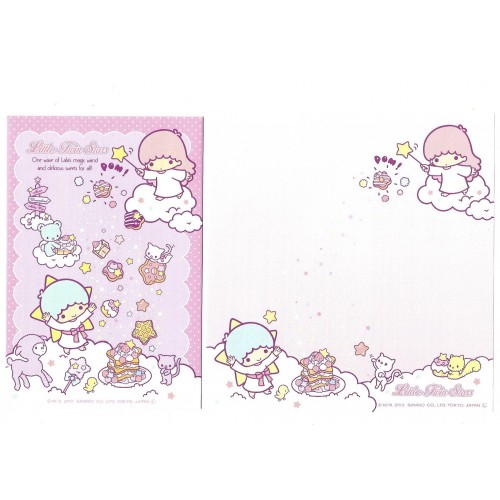 Ano 2013. Conjunto de Papel de Carta Little Twin Stars CRS6 Sanrio