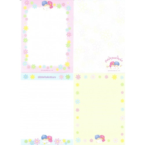 Ano 1998. Kit 4 Notas Little Twin Stars Sanrio