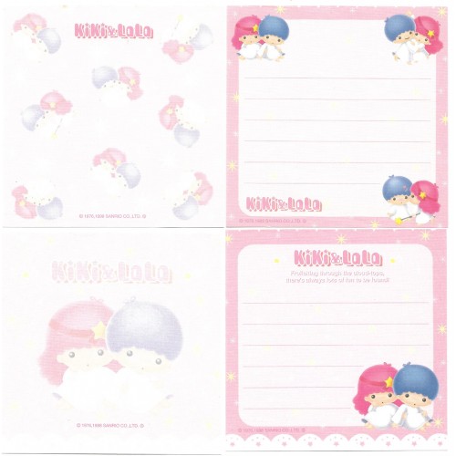 Ano 1998. Kit 4 Notas Little Twin Stars RS Sanrio