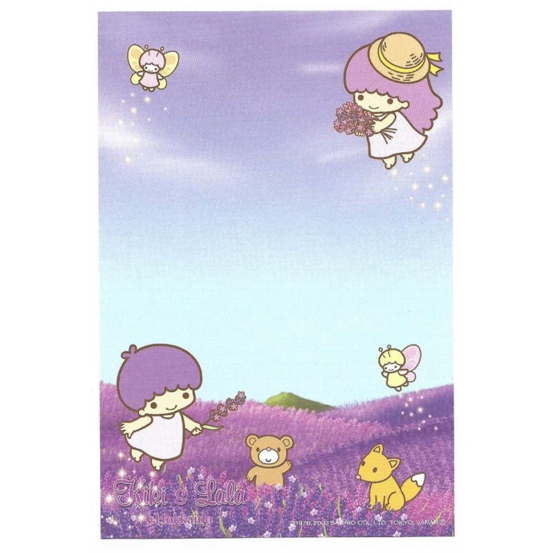 Ano 2003. Nota Kiki & Lala Hokkaido Sanrio