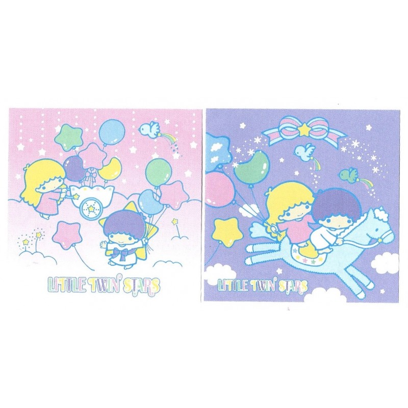 Ano 2003. Kit 2 MEMOS Little Twin Stars Baloons Sanrio