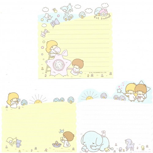 Ano 2004. Kit 3 Notas Little Twin Stars Sanrio