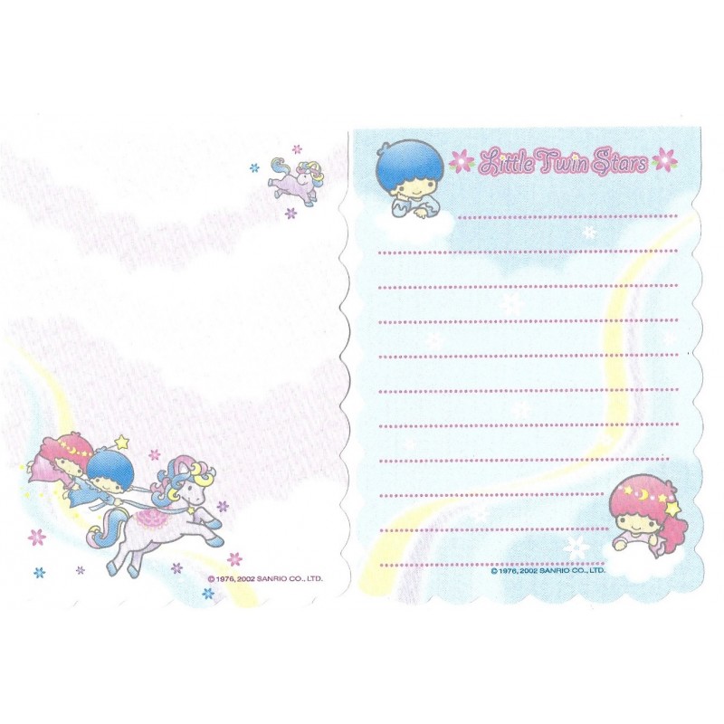 Ano 2002. Kit 2 Notas Little Twin Stars UNI Sanrio