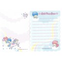 Ano 2002. Kit 2 Notas Little Twin Stars UNI Sanrio