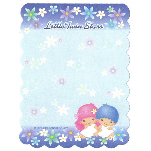 Ano 2003. NOTA Little Twin Stars BLUE Sanrio
