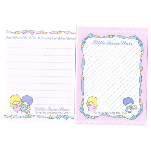 Ano 2003. Kit 2 MEMOS Little Twin Stars DUPLA Sanrio