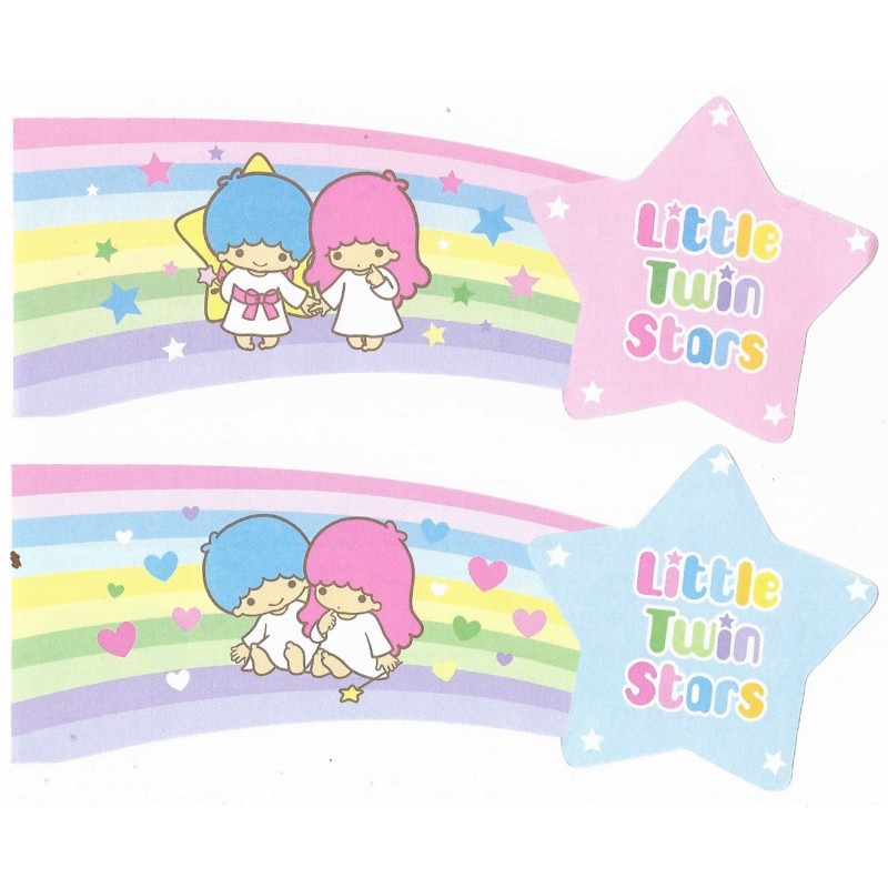 Ano 2002. Kit 2 Notas Little Twin Stars COMET Sanrio