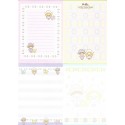 Ano 2008. Kit 4 NOTAS Little Twin Stars Germany Sanrio