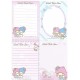 Ano 2010. Kit 16 NOTAS Little Twin Stars Sanrio Ellon