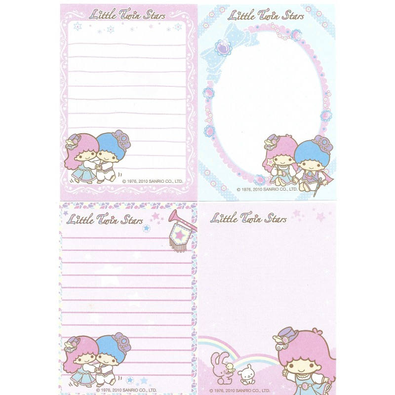 Ano 2010. Kit 16 NOTAS Little Twin Stars Sanrio Ellon