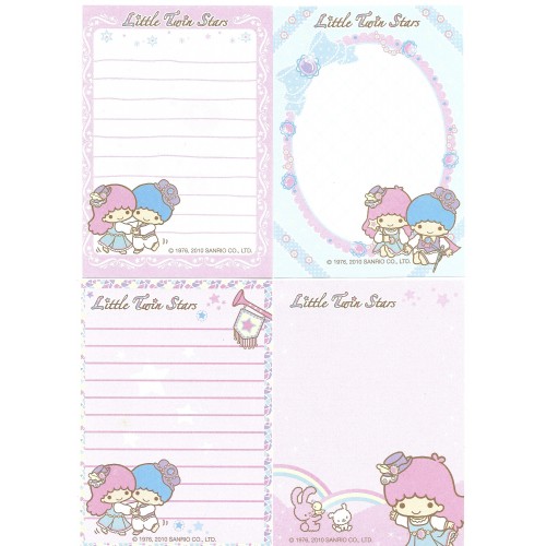 Ano 2010. Kit 16 NOTAS Little Twin Stars Sanrio Ellon