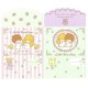 Ano 2013. Kit 2 NOTAS DOBRÁVEIS Little Twin Stars Sanrio