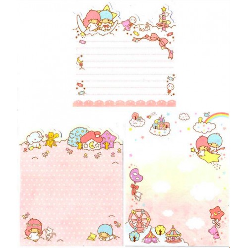 Ano 2013. KIT 3 NOTAS Little Twin Stars Sanrio