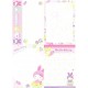 Ano 2010. Kit 4 Notas Hello Kitty Colorful Bunny2 Sanrio