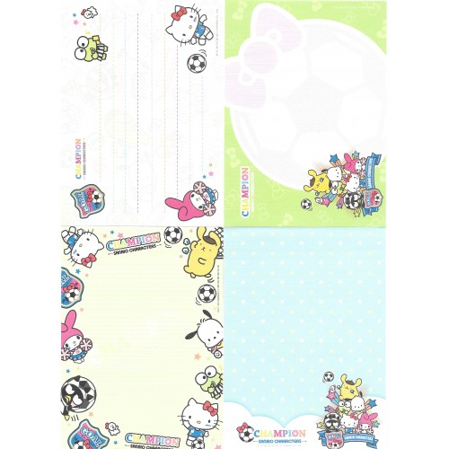 Ano 2014. Kit 4 Notas Hello Kitty Champion Sanrio