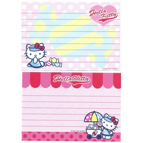 Ano 2004. Kit 2 Notas Hello Kitty Lollypop Sanrio