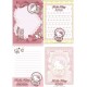 Ano 2005. Kit 4 Notas GOTOCHI Kitty Pour Lolita White Edition Sanrio