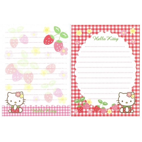 Ano 2007. Kit 2 Notas Hello Kitty Morangos Sanrio