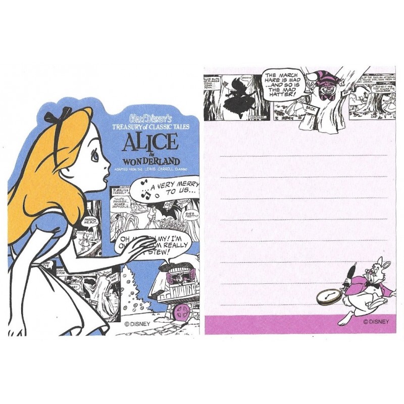 Kit 2 MEMOS Importados Alice Treasury Of Classic Tales Disney