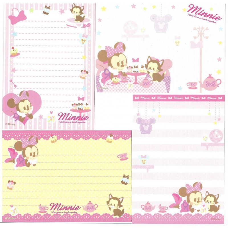 Kit 4 NOTAS Minnie Disney Sun-Star